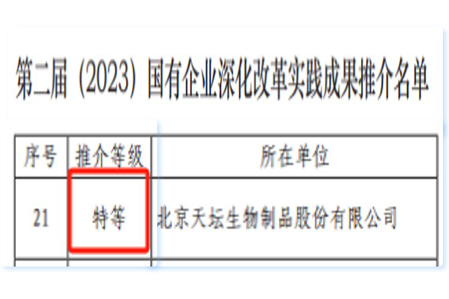 第二屆國有企業深化改革實踐成果推介名單-特等成果獎